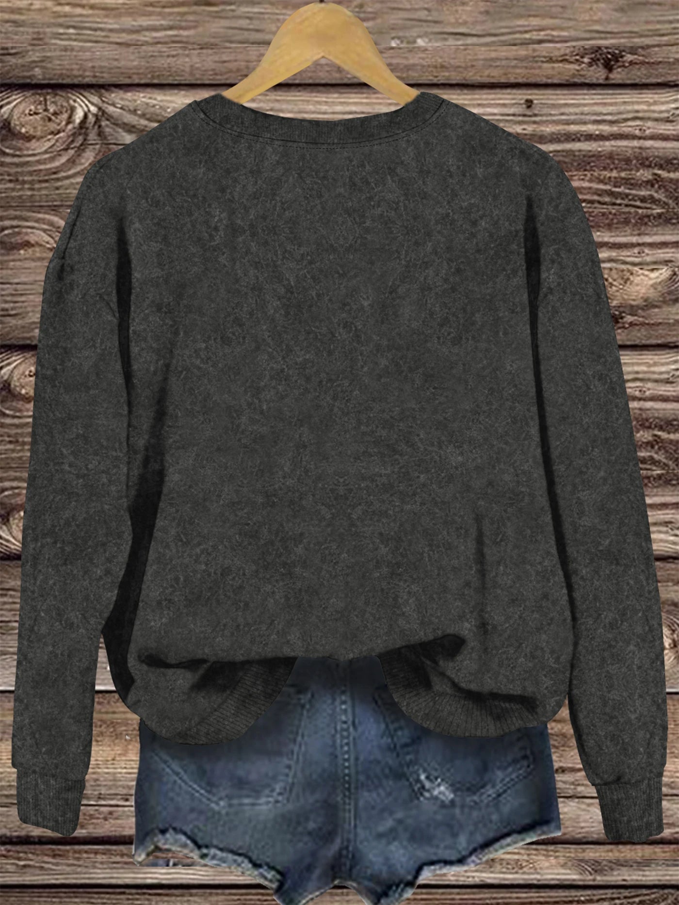Halloween Print Casual Crew Neck Sweatshirt for Women - Ideal for Fall and Winter
