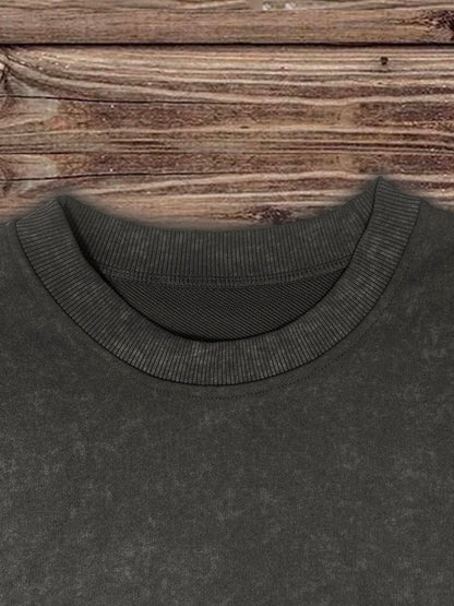 Halloween Print Casual Crew Neck Sweatshirt for Women - Ideal for Fall and Winter