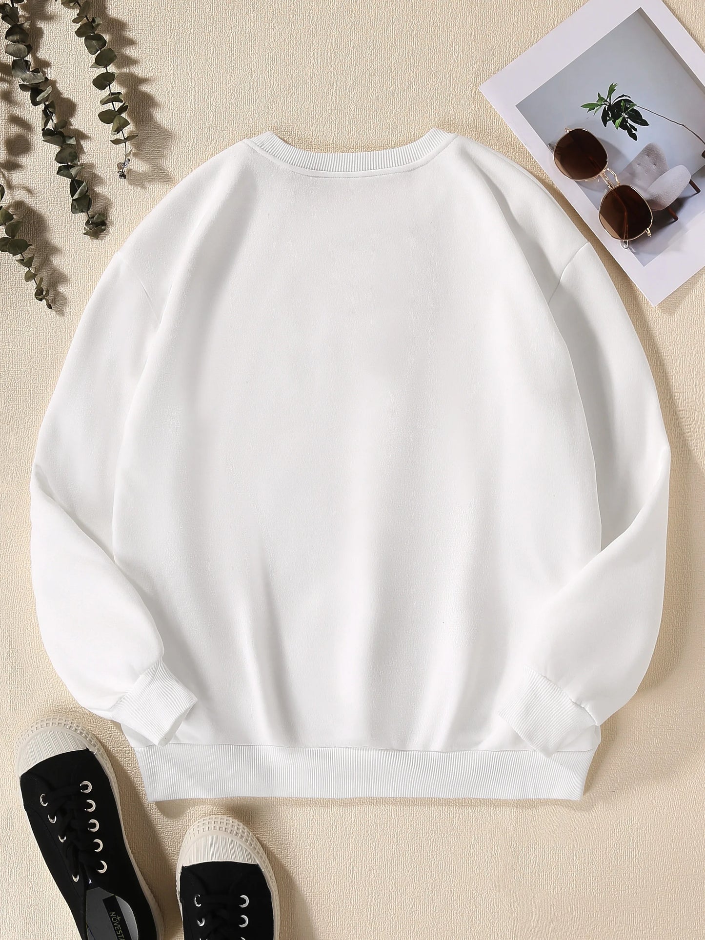 "Cozy Kawaii Ghost Malone Sweatshirt - Stylish Loose Fit Pullover for Women"